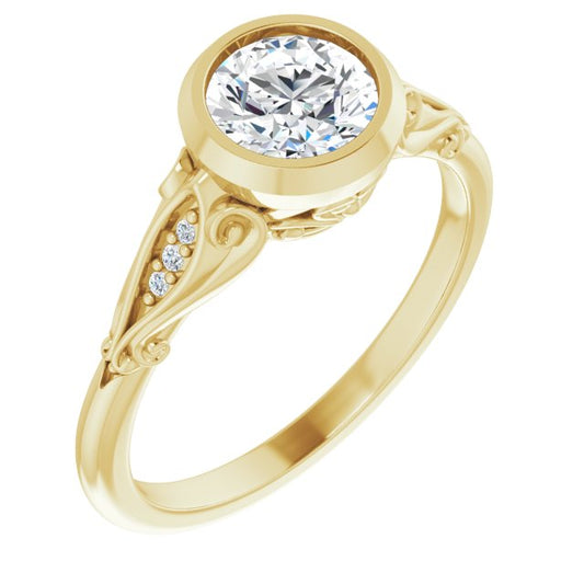 Bezel-Set Engagement Ring