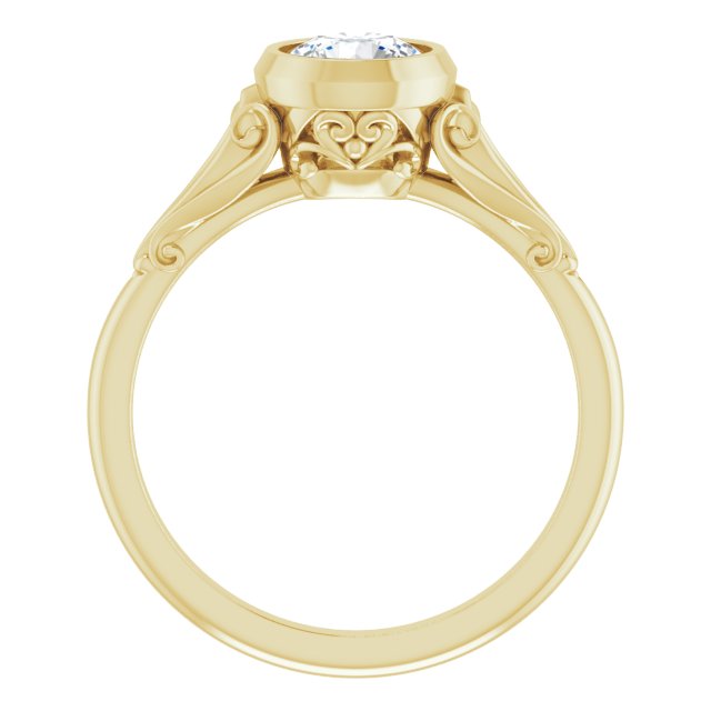 Bezel-Set Engagement Ring