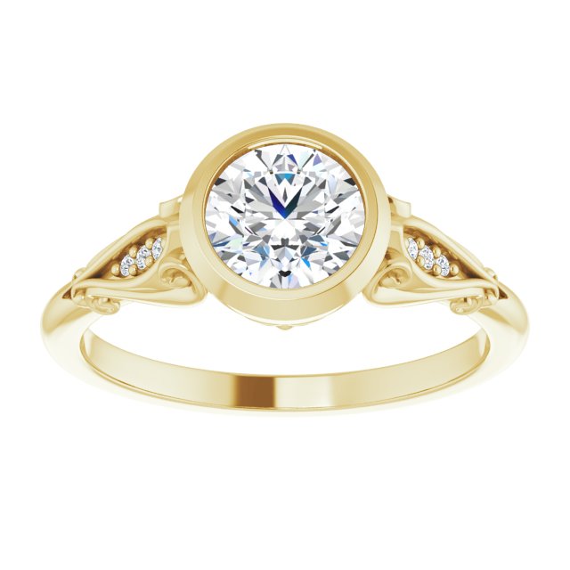 Bezel-Set Engagement Ring