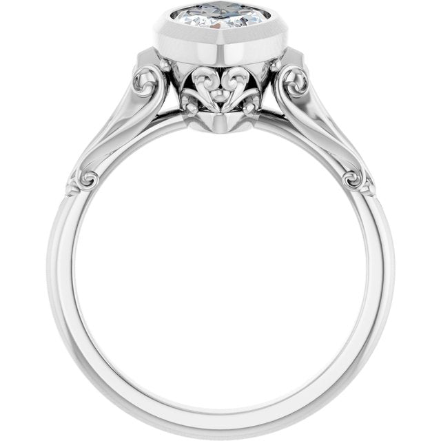 Bezel-Set Engagement Ring