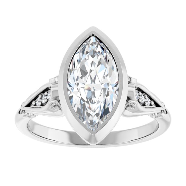 Bezel-Set Engagement Ring