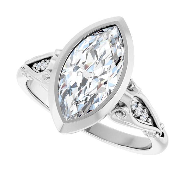Bezel-Set Engagement Ring