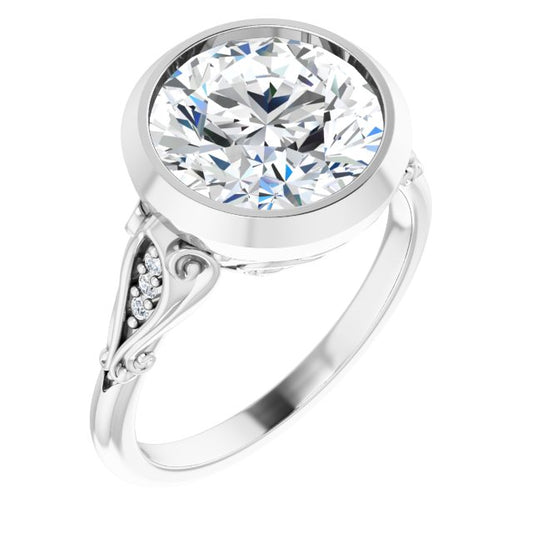 Bezel-Set Engagement Ring
