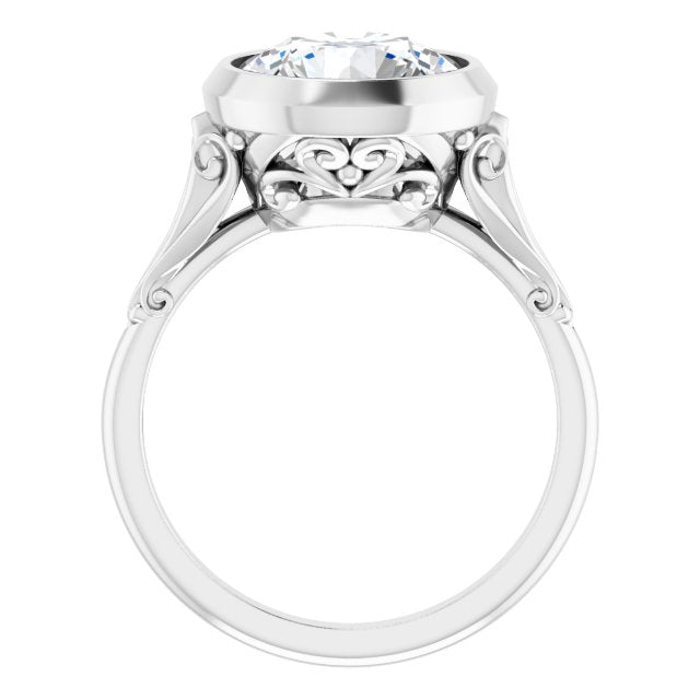 Bezel-Set Engagement Ring