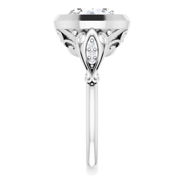Bezel-Set Engagement Ring