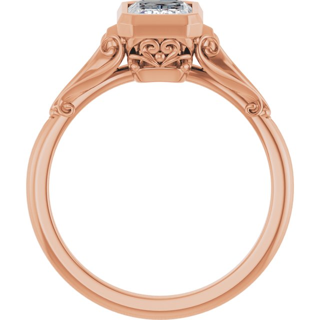 Bezel-Set Engagement Ring