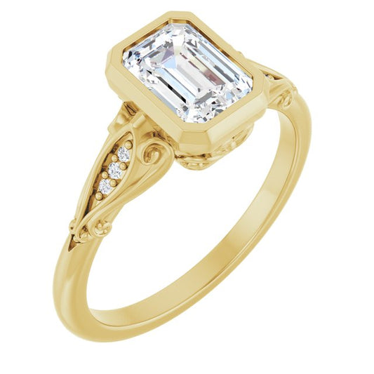 Bezel-Set Engagement Ring