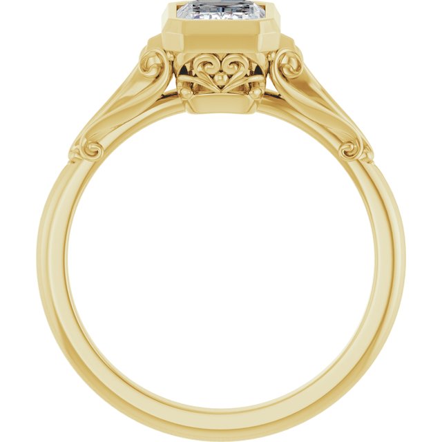 Bezel-Set Engagement Ring