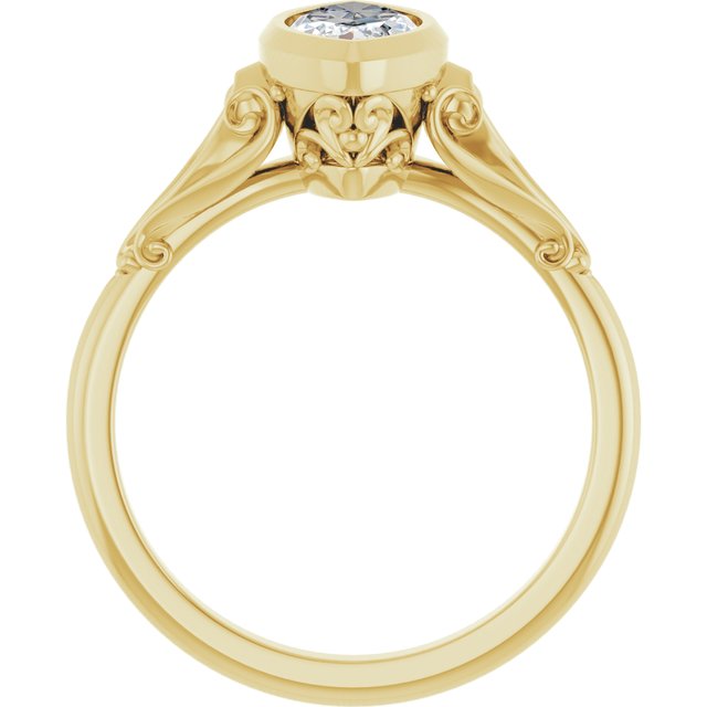 Bezel-Set Engagement Ring