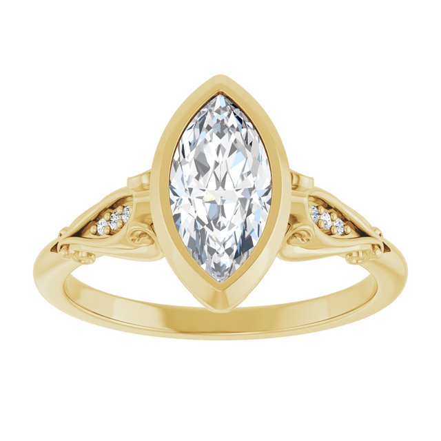 Bezel-Set Engagement Ring