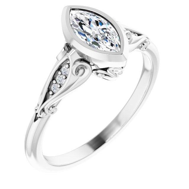 Bezel-Set Engagement Ring