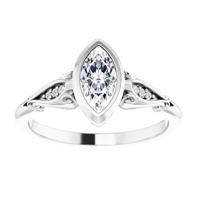 Bezel-Set Engagement Ring