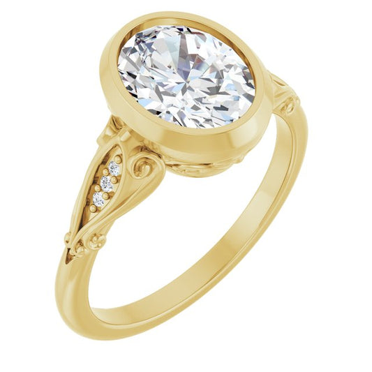 Bezel-Set Engagement Ring
