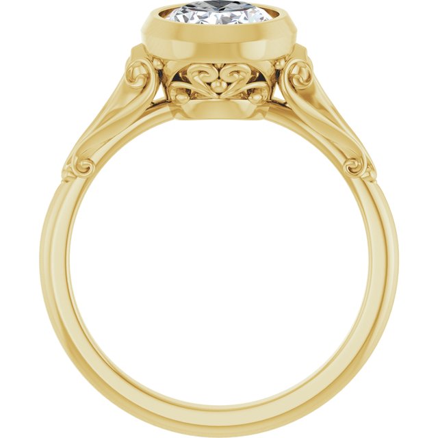 Bezel-Set Engagement Ring
