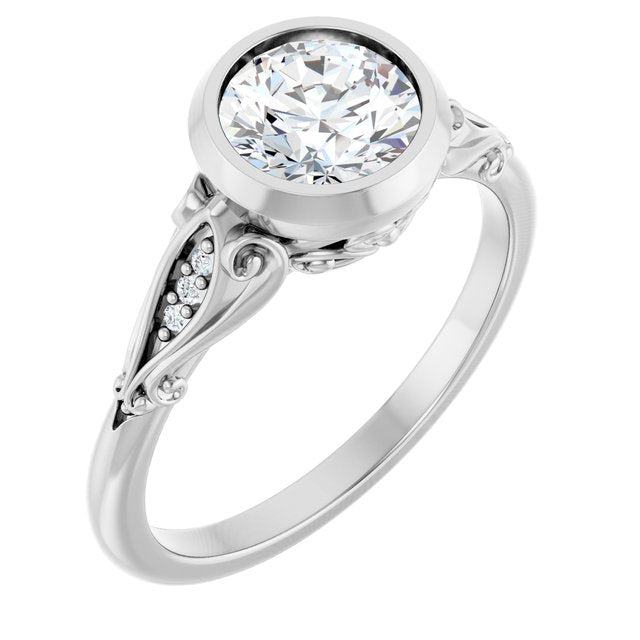 Bezel-Set Engagement Ring