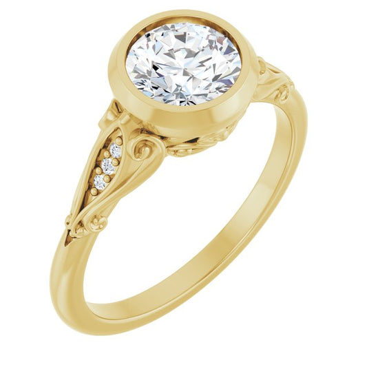Bezel-Set Engagement Ring