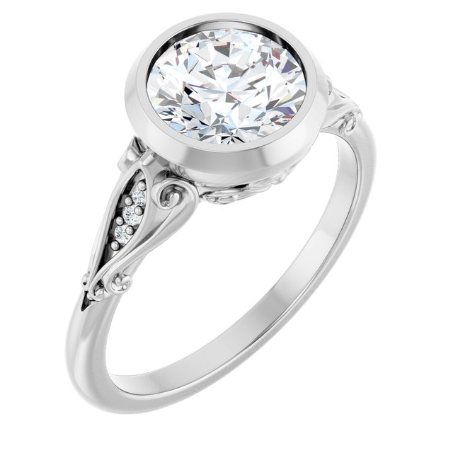 Bezel-Set Engagement Ring