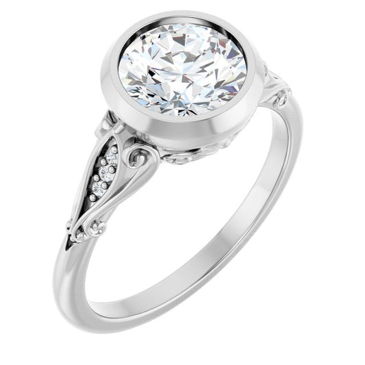 Bezel-Set Engagement Ring