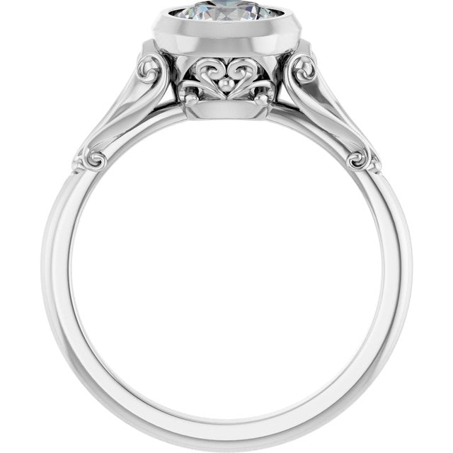 Bezel-Set Engagement Ring