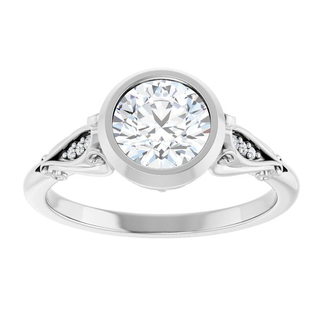 Bezel-Set Engagement Ring