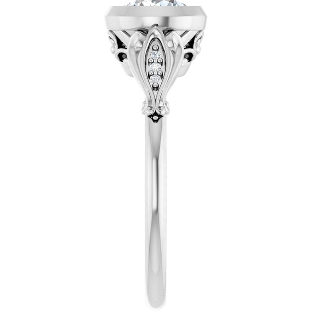 Bezel-Set Engagement Ring