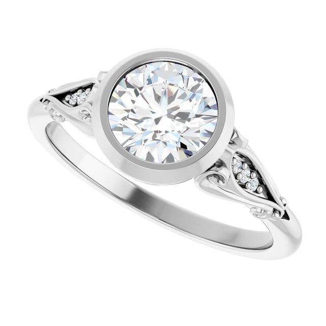 Bezel-Set Engagement Ring