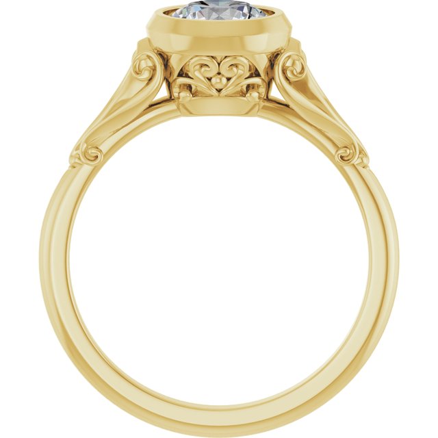Bezel-Set Engagement Ring
