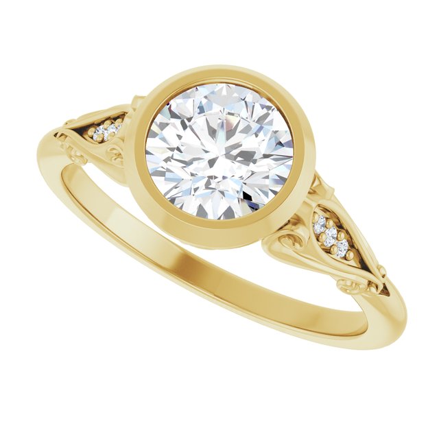 Bezel-Set Engagement Ring