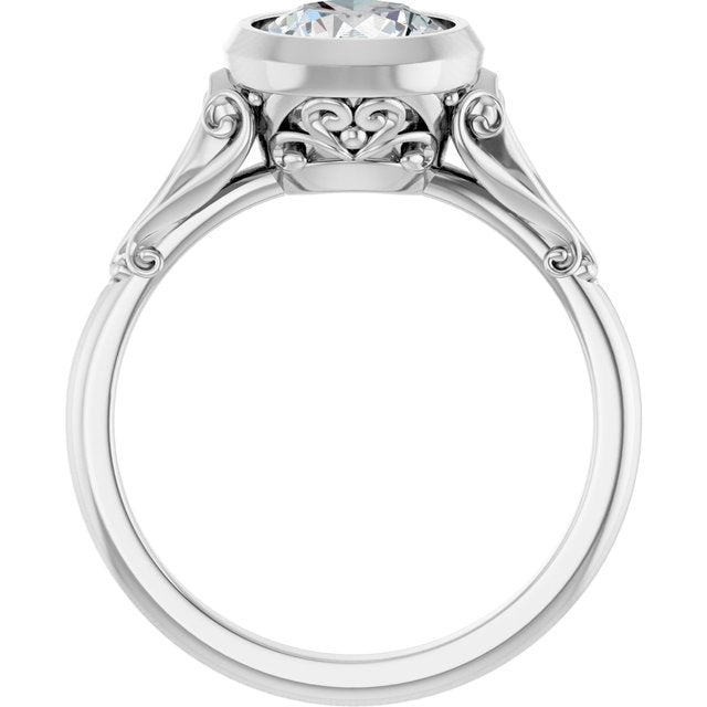Bezel-Set Engagement Ring