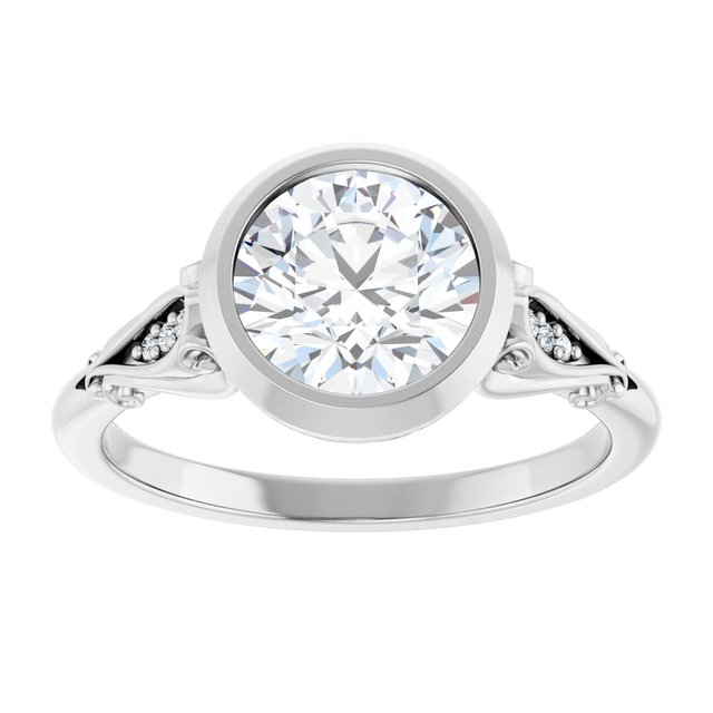 Bezel-Set Engagement Ring