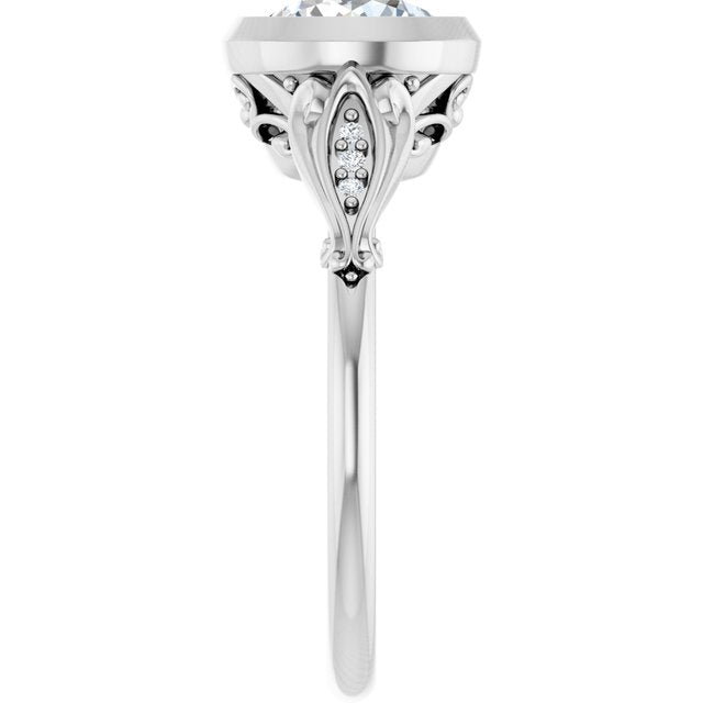 Bezel-Set Engagement Ring