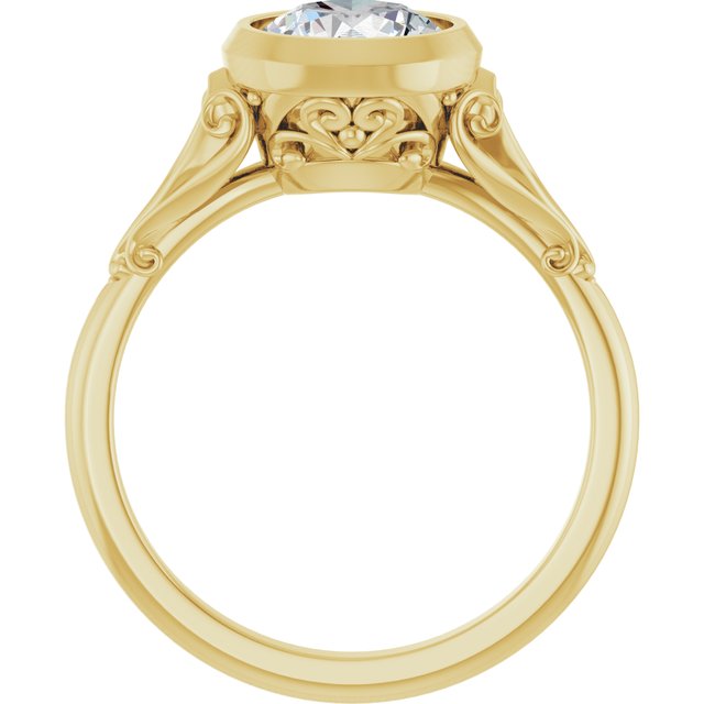 Bezel-Set Engagement Ring