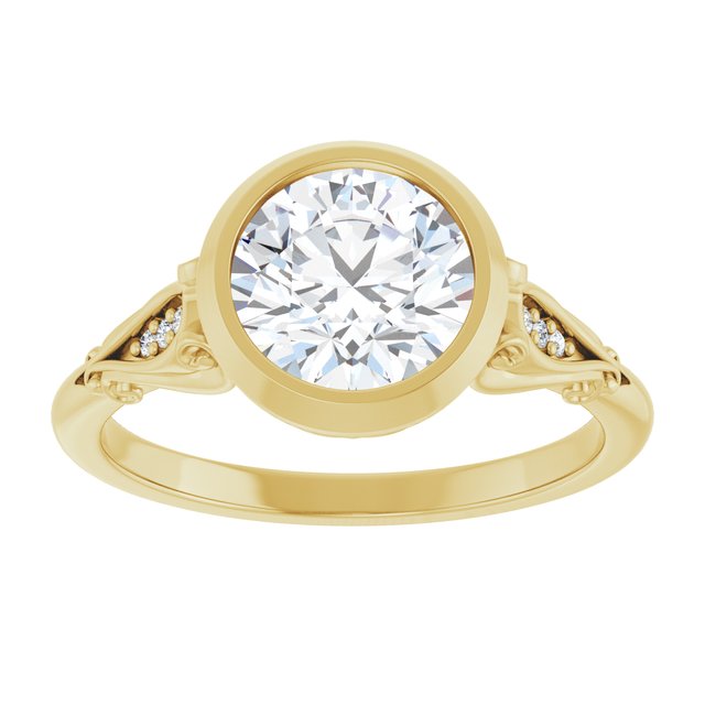 Bezel-Set Engagement Ring