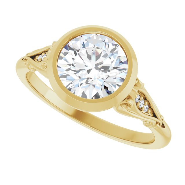 Bezel-Set Engagement Ring