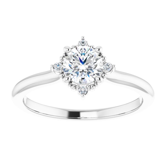 Halo-Style Engagement Ring
