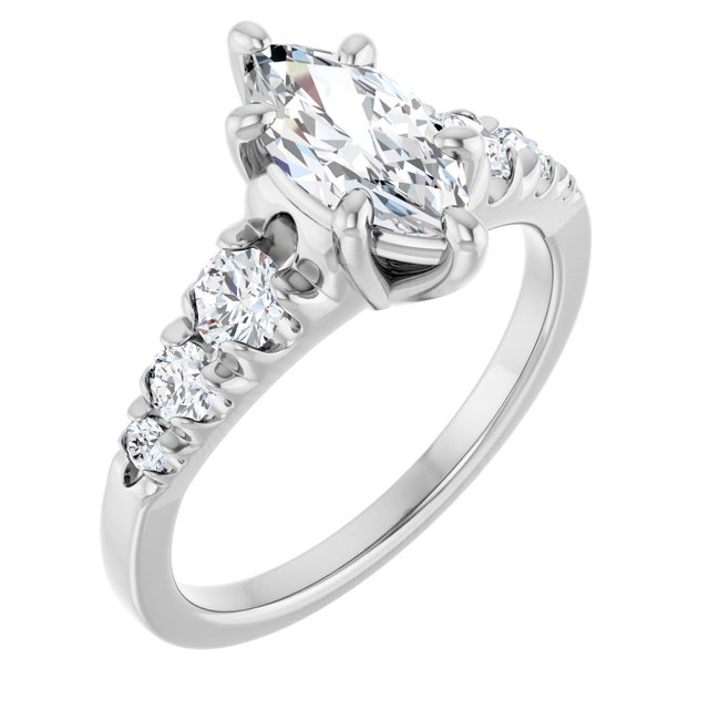 Accented Engagement Ring