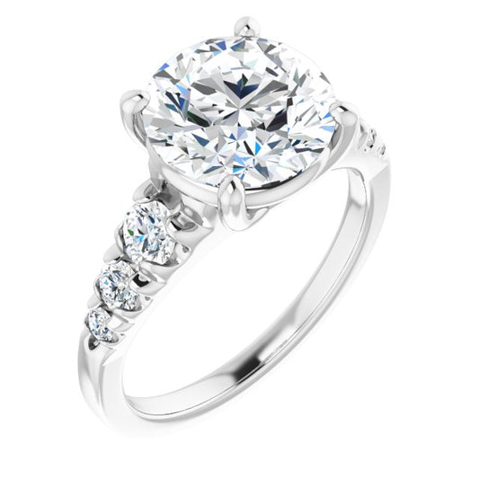Accented Engagement Ring