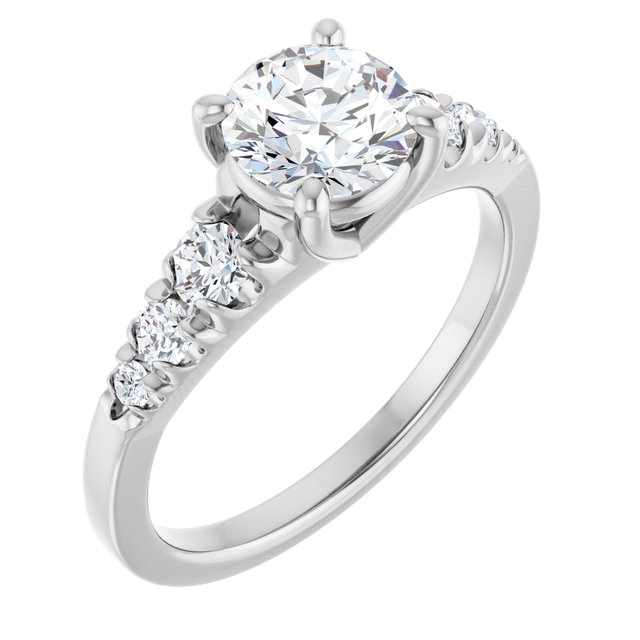 Accented Engagement Ring