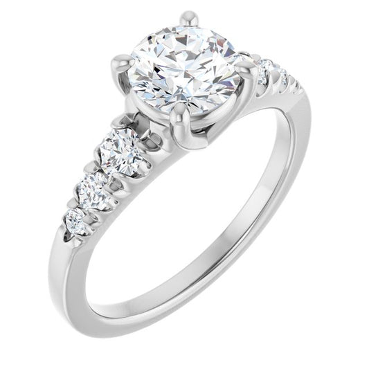Accented Engagement Ring