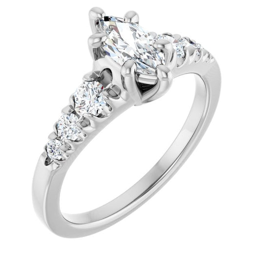 Accented Engagement Ring