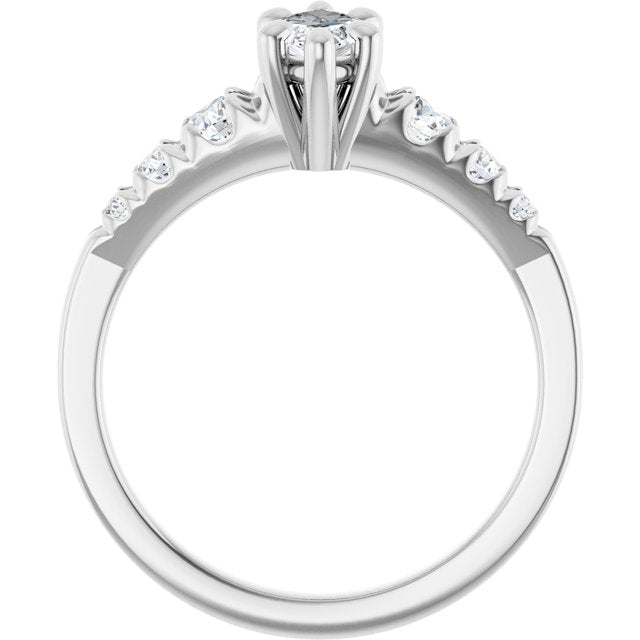Accented Engagement Ring