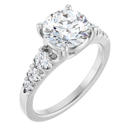 Accented Engagement Ring