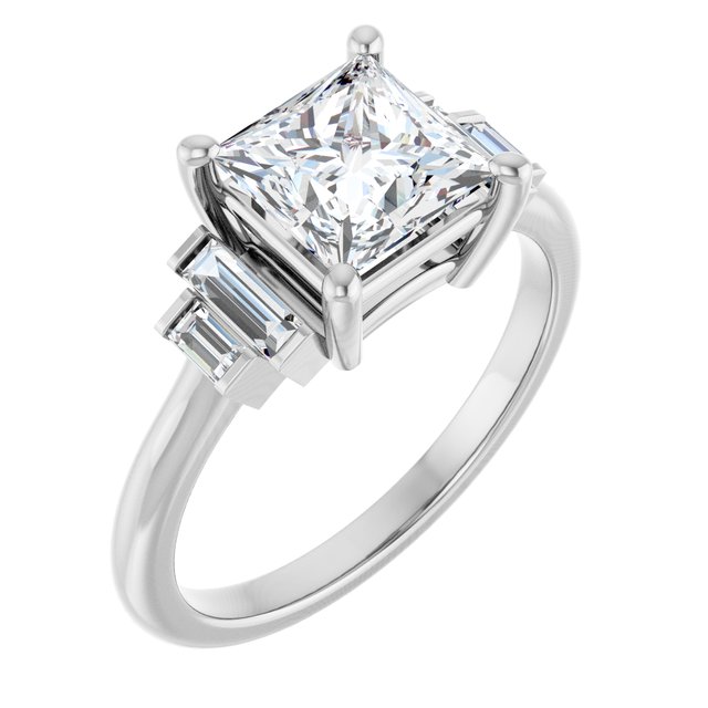Accented Engagement Ring