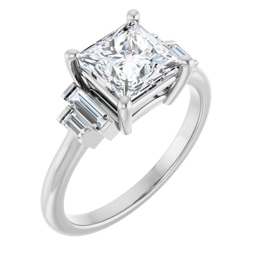 Accented Engagement Ring