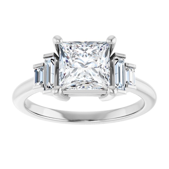 Accented Engagement Ring