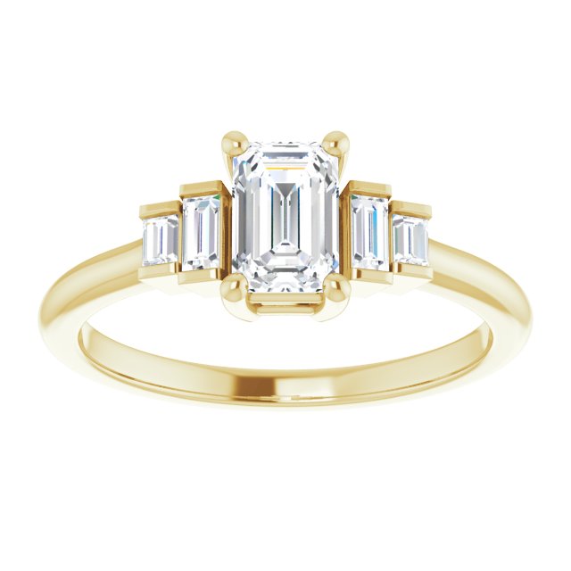 Accented Engagement Ring