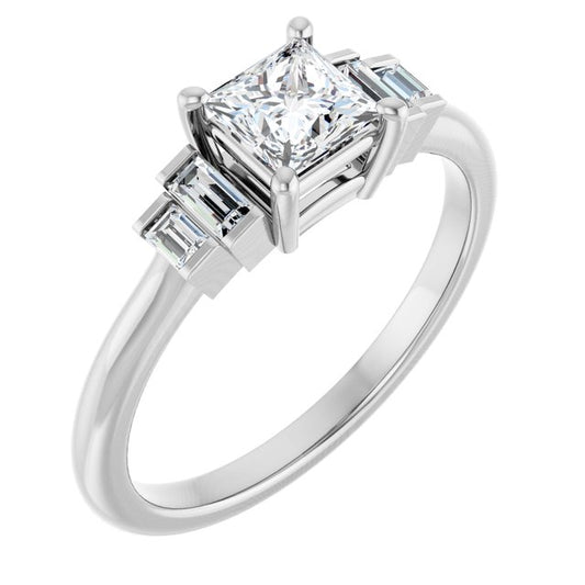 Accented Engagement Ring
