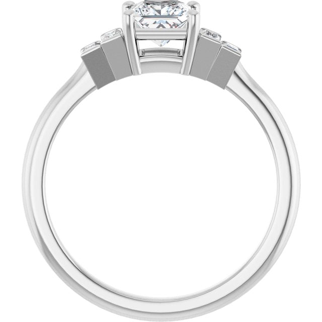 Accented Engagement Ring