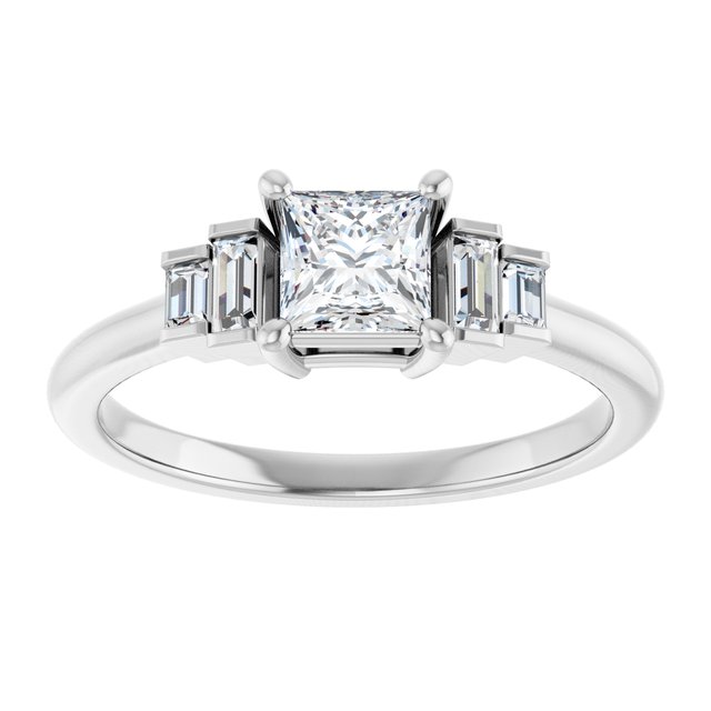 Accented Engagement Ring