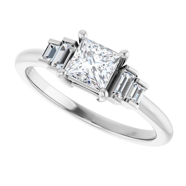 Accented Engagement Ring